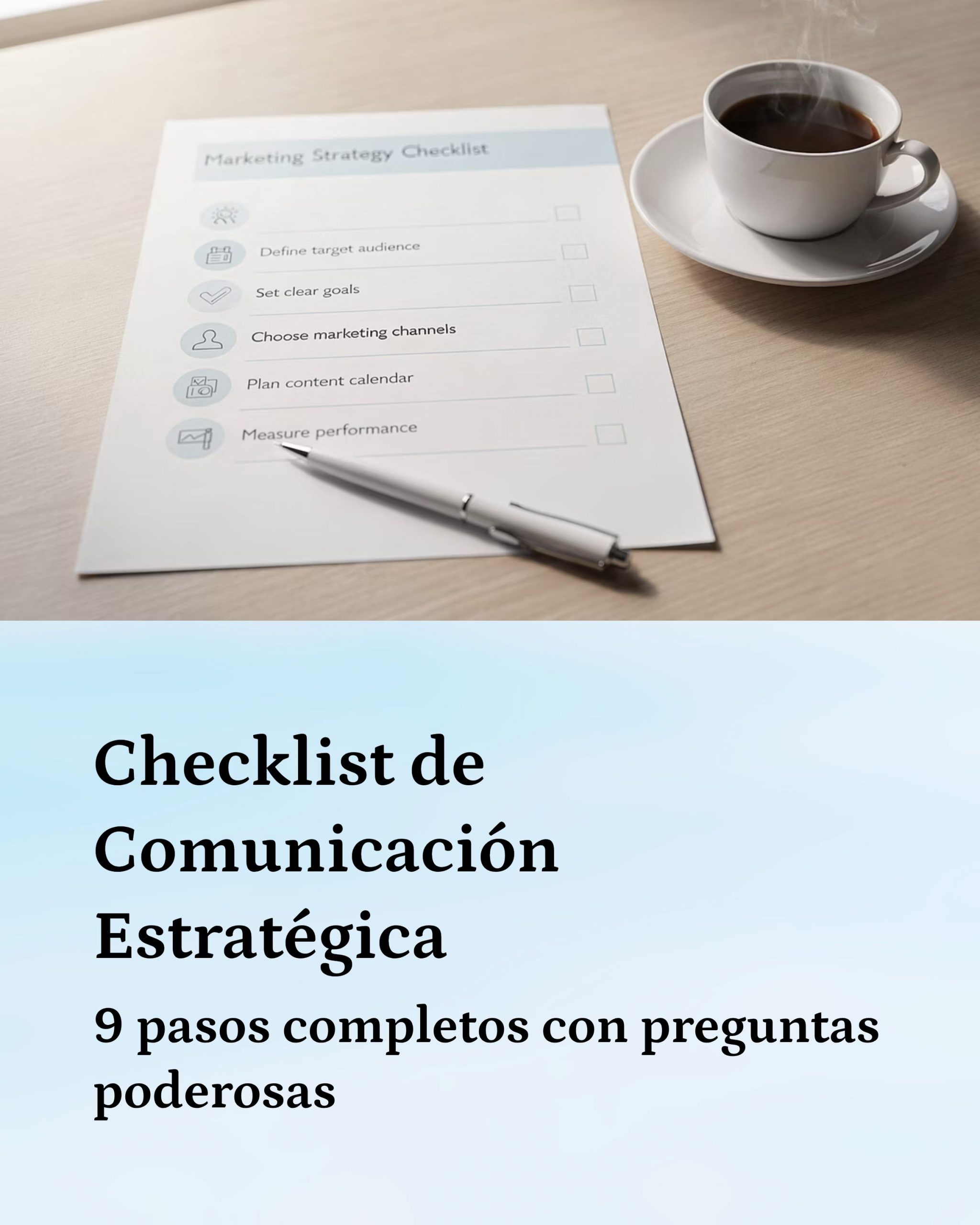 Checklist estratégico de Mercadotecnia