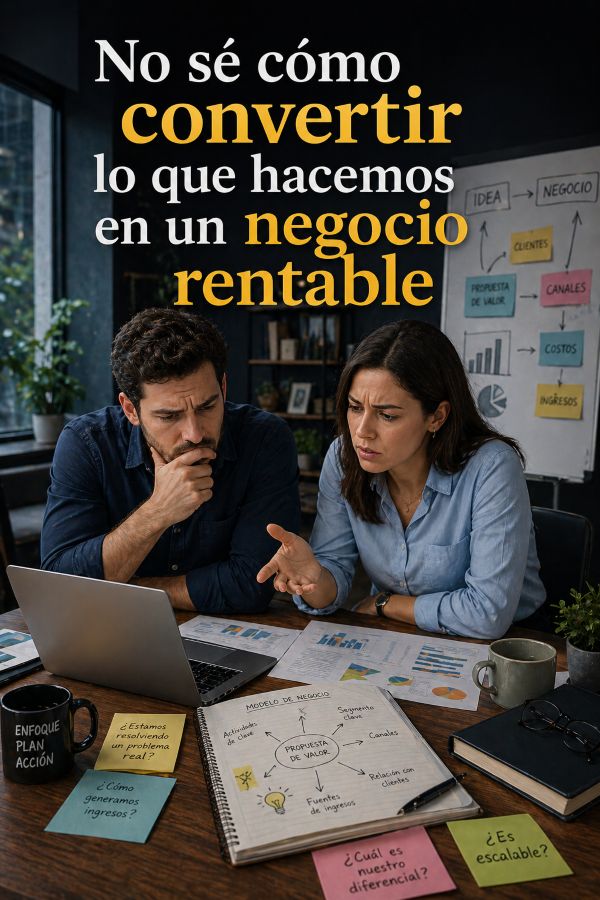 No sé cómo convertir lo que hago en un negocio rentable